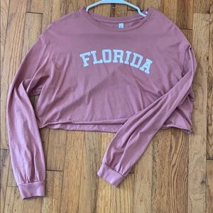 Bella + Canvas crop tee size M